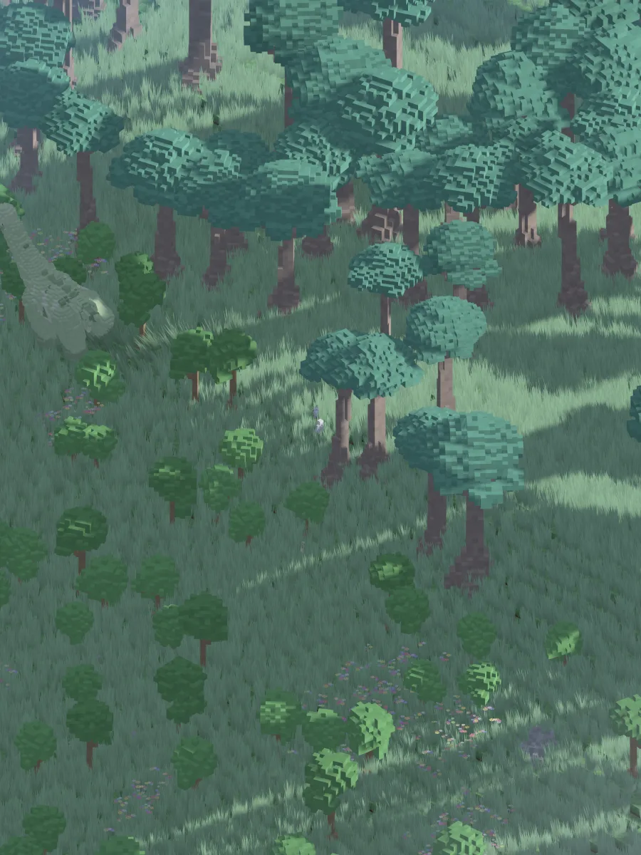The titanwood grove on iPad, with no text