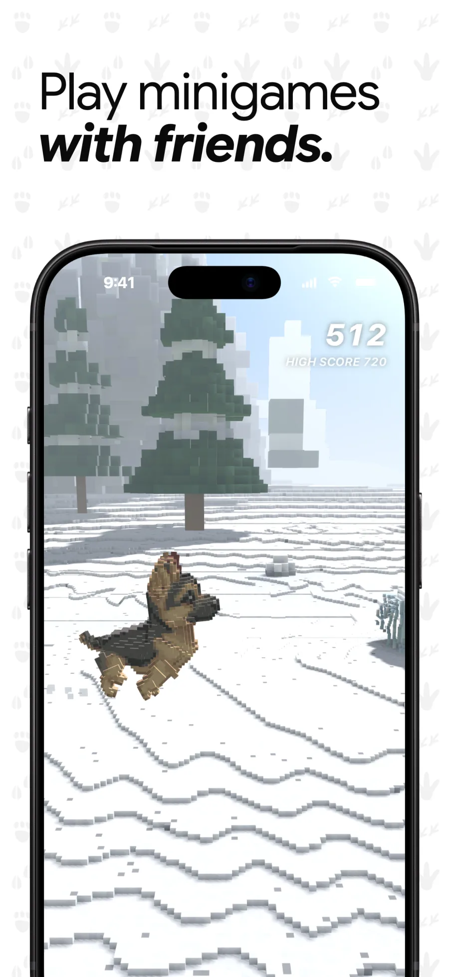 Runlings Rush in the snowy tundra